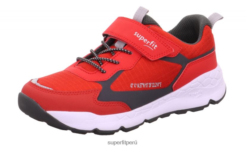 educación física Superfit niños pequeños free ride - zapatillas bajas con cierre de velcro rojo/gris V06L24890 zapatillas bajas