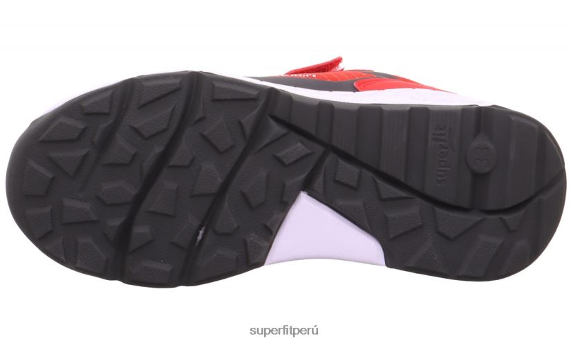 educación física Superfit niños pequeños free ride - zapatillas bajas con cierre de velcro rojo/gris V06L24890 zapatillas bajas