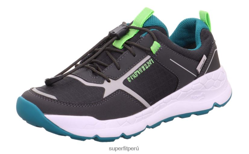 educación física Superfit niños pequeños free ride - zapatillas bajas con cierre rápido Verde gris V06L24887 zapatillas bajas