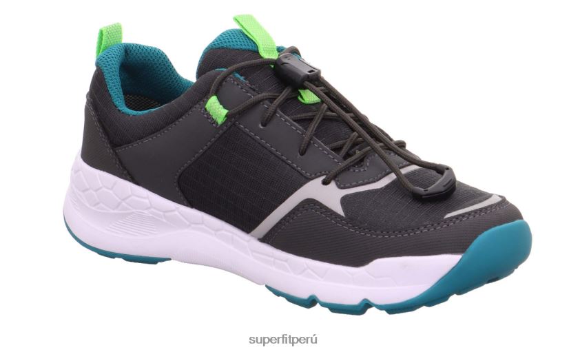 educación física Superfit niños pequeños free ride - zapatillas bajas con cierre rápido Verde gris V06L24887 zapatillas bajas