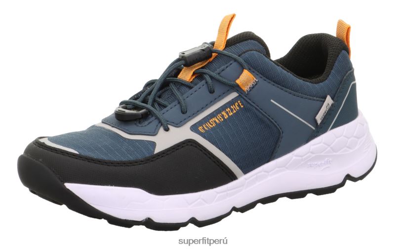 educación física Superfit niños pequeños free ride - zapatillas bajas con cierre rápido azul/naranja V06L24895 zapatillas bajas