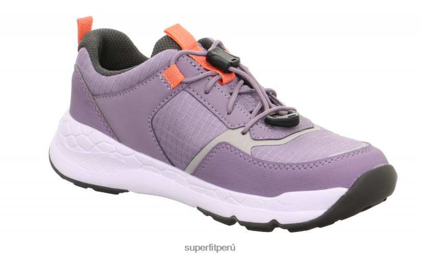 educación física Superfit niños pequeños free ride - zapatillas bajas con cierre rápido morado/naranja V06L24898 zapatillas bajas