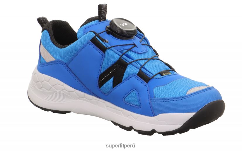 educación física Superfit niños pequeños free ride - zapatillas bajas con sistema boa fit azul negro V06L24884 zapatillas bajas