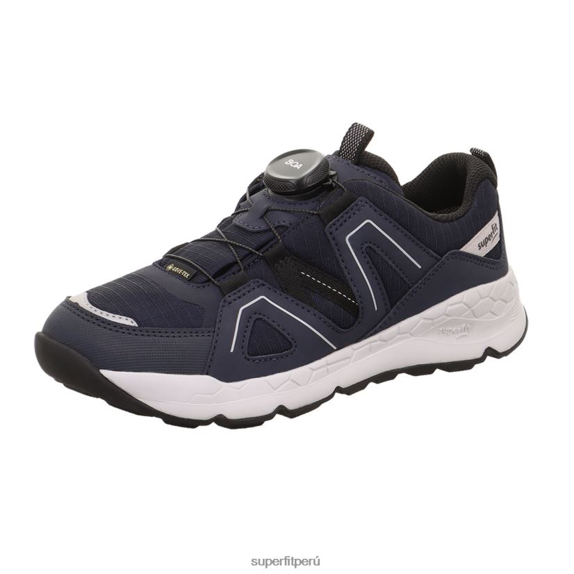 educación física Superfit niños pequeños free ride - zapatillas bajas con sistema boa fit azul negro V06L24893 zapatillas bajas