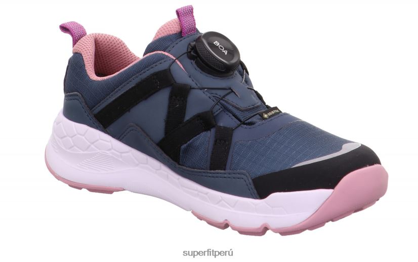 educación física Superfit niños pequeños free ride - zapatillas bajas con sistema boa fit azul rosado V06L24900 zapatillas bajas