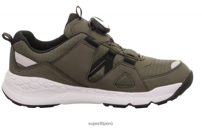 educación física Superfit niños pequeños free ride - zapatillas bajas con sistema boa fit verde/negro V06L24894 zapatillas bajas