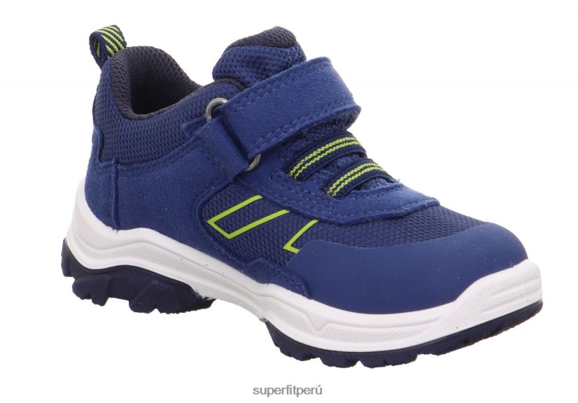 educación física Superfit niños pequeños jupiter - zapatillas bajas con cierre de velcro azul/verde claro V06L24770 zapatillas bajas