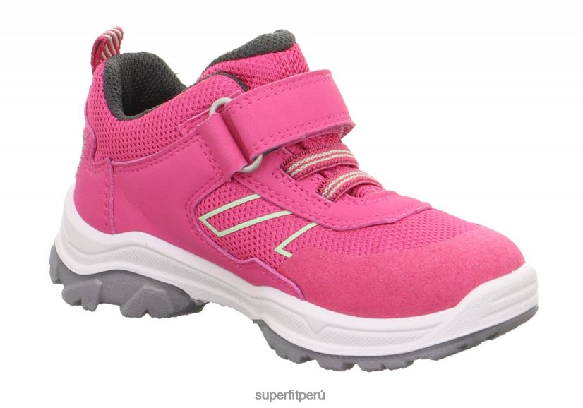 educación física Superfit niños pequeños jupiter - zapatillas bajas con cierre de velcro rosa/verde claro V06L24805 zapatillas bajas
