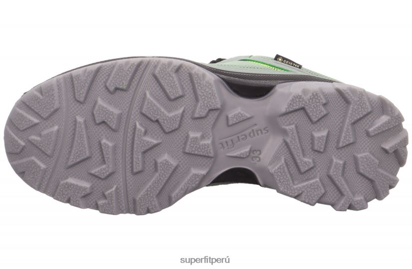 educación física Superfit niños pequeños jupiter - zapatillas bajas con sistema boa fit verde claro/negro V06L24886 zapatillas bajas