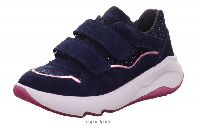 educación física Superfit niños pequeños melody - zapatillas bajas con cierre de velcro azul V06L24861 zapatillas bajas