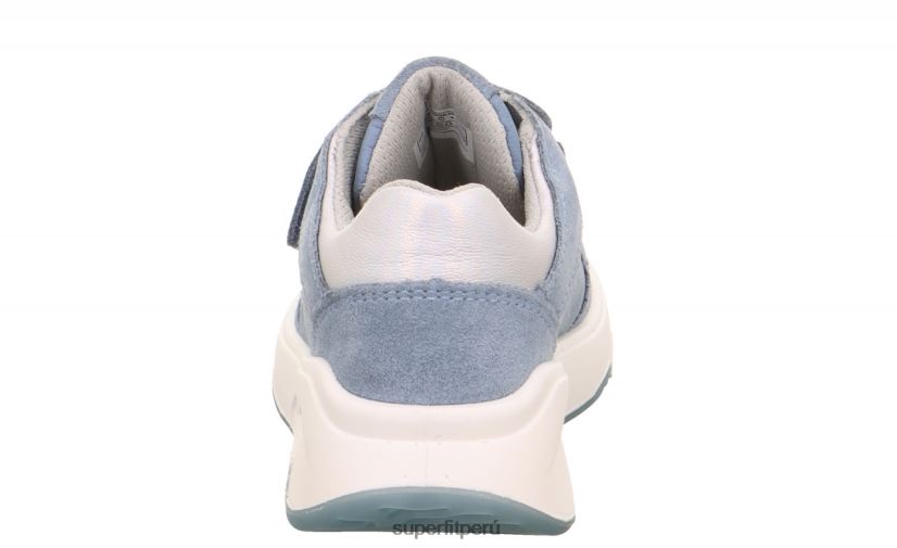 educación física Superfit niños pequeños melody - zapatillas bajas con cierre de velcro azul/plata V06L24820 zapatillas bajas
