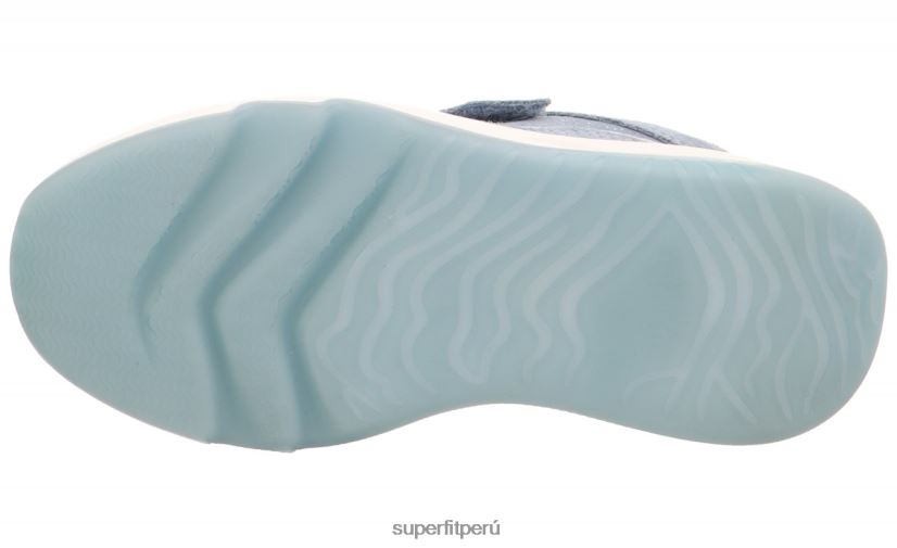 educación física Superfit niños pequeños melody - zapatillas bajas con cierre de velcro azul/plata V06L24820 zapatillas bajas