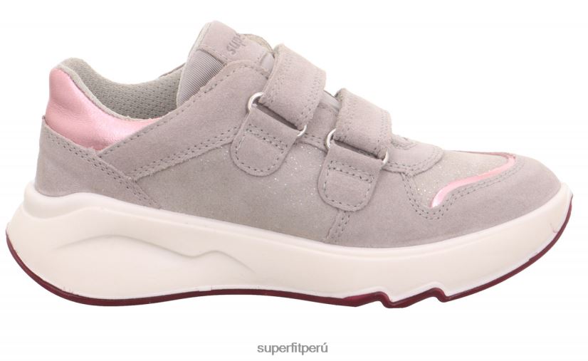 educación física Superfit niños pequeños melody - zapatillas bajas con cierre de velcro gris claro/rosa V06L24776 zapatillas bajas