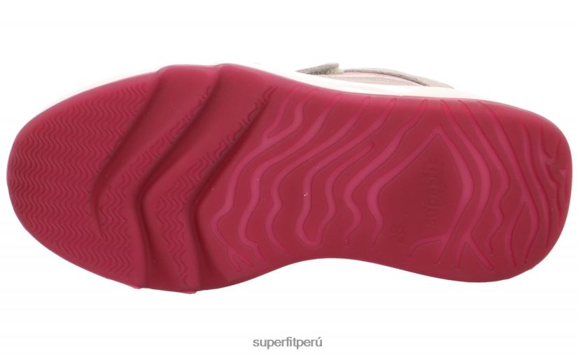 educación física Superfit niños pequeños melody - zapatillas bajas con cierre de velcro gris claro/rosa V06L24776 zapatillas bajas