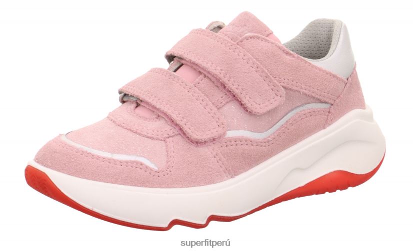educación física Superfit niños pequeños melody - zapatillas bajas con cierre de velcro rosa/gris claro V06L24814 zapatillas bajas