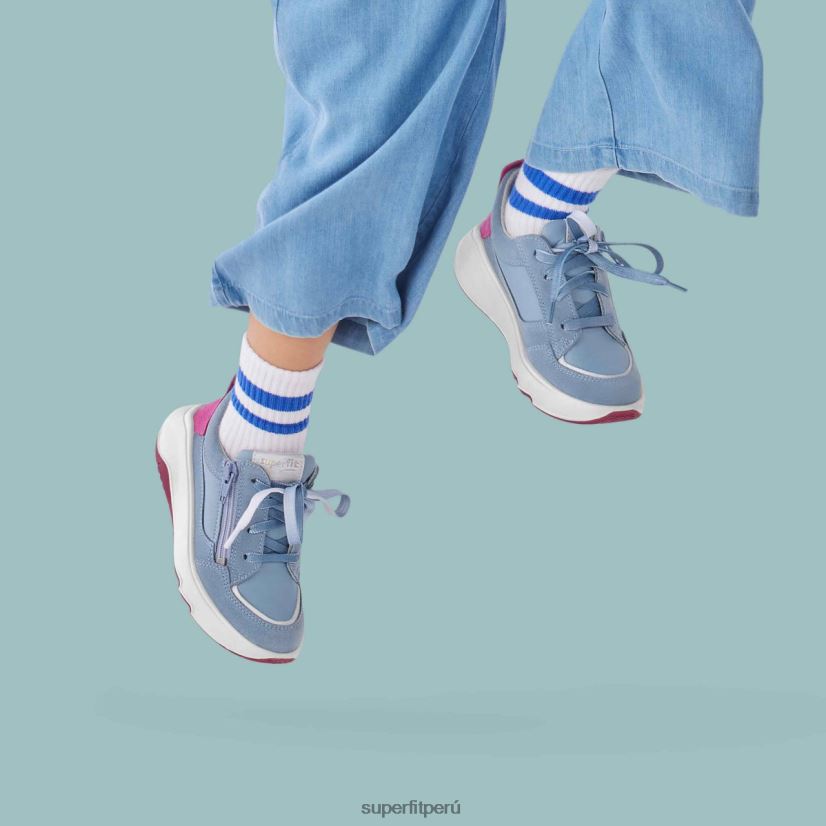 educación física Superfit niños pequeños melody - zapatillas bajas con cremallera azul V06L24825 zapatillas bajas