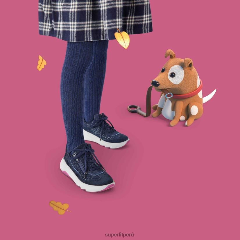 educación física Superfit niños pequeños melody - zapatillas bajas con cremallera azul V06L24848 zapatillas bajas