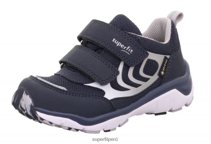 educación física Superfit niños pequeños sport5 - zapatillas bajas con cierre de velcro azul/gris claro V06L24833 zapatillas bajas