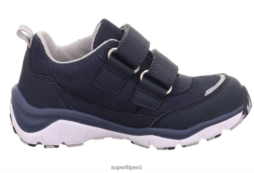 educación física Superfit niños pequeños sport5 - zapatillas bajas con cierre de velcro azul/gris claro V06L24833 zapatillas bajas
