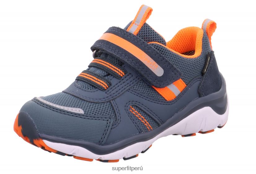 educación física Superfit niños pequeños sport5 - zapatillas bajas con cierre de velcro azul/naranja V06L24771 zapatillas bajas