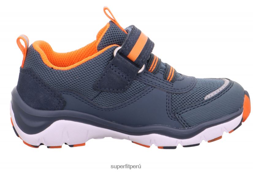 educación física Superfit niños pequeños sport5 - zapatillas bajas con cierre de velcro azul/naranja V06L24771 zapatillas bajas