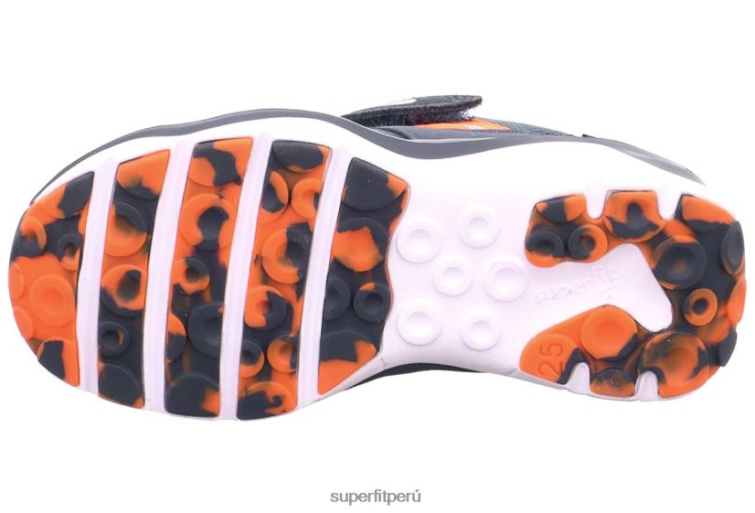 educación física Superfit niños pequeños sport5 - zapatillas bajas con cierre de velcro azul/naranja V06L24771 zapatillas bajas