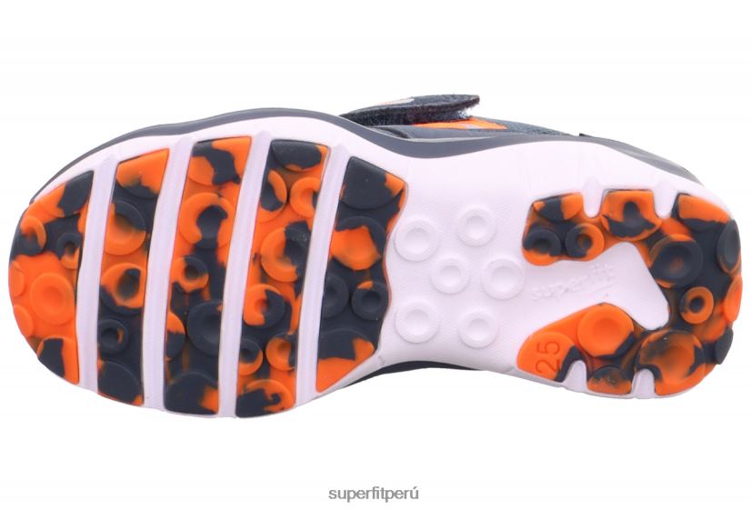 educación física Superfit niños pequeños sport5 - zapatillas bajas con cierre de velcro azul/naranja V06L24771 zapatillas bajas