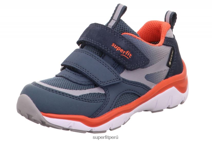 educación física Superfit niños pequeños sport5 - zapatillas bajas con cierre de velcro azul rojo V06L24808 zapatillas bajas