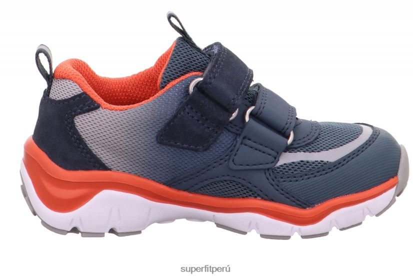 educación física Superfit niños pequeños sport5 - zapatillas bajas con cierre de velcro azul rojo V06L24808 zapatillas bajas