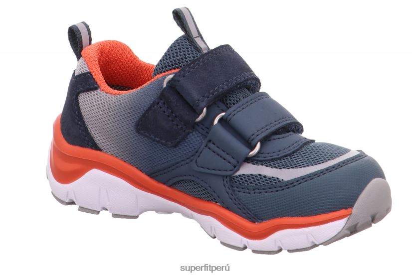 educación física Superfit niños pequeños sport5 - zapatillas bajas con cierre de velcro azul rojo V06L24808 zapatillas bajas
