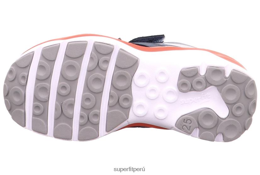 educación física Superfit niños pequeños sport5 - zapatillas bajas con cierre de velcro azul rojo V06L24808 zapatillas bajas