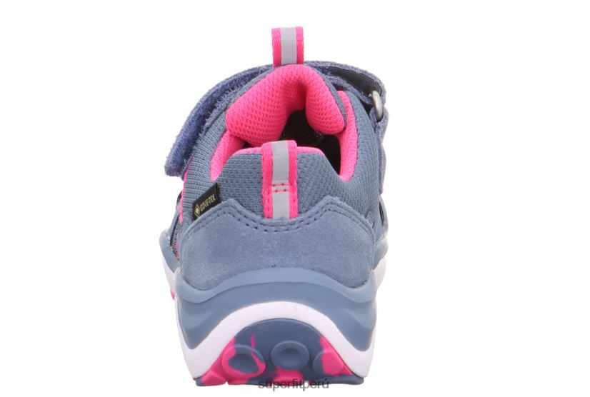 educación física Superfit niños pequeños sport5 - zapatillas bajas con cierre de velcro azul rosado V06L24804 zapatillas bajas