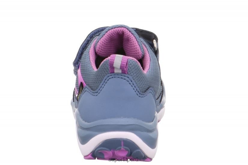 educación física Superfit niños pequeños sport5 - zapatillas bajas con cierre de velcro azul rosado V06L24830 zapatillas bajas