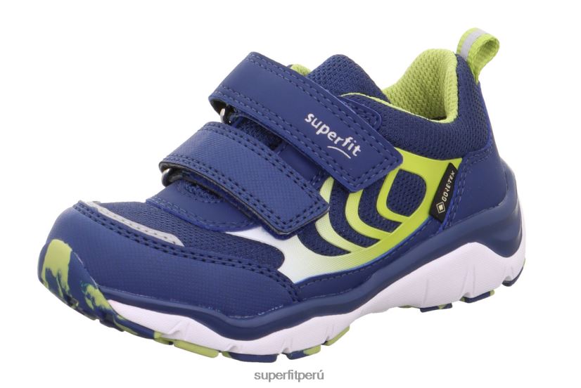 educación física Superfit niños pequeños sport5 - zapatillas bajas con cierre de velcro azul/verde claro V06L24807 zapatillas bajas