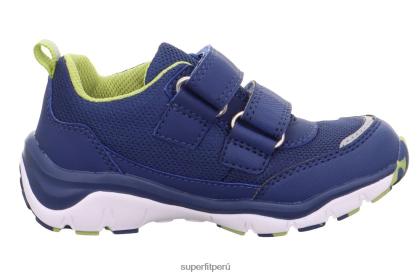 educación física Superfit niños pequeños sport5 - zapatillas bajas con cierre de velcro azul/verde claro V06L24807 zapatillas bajas