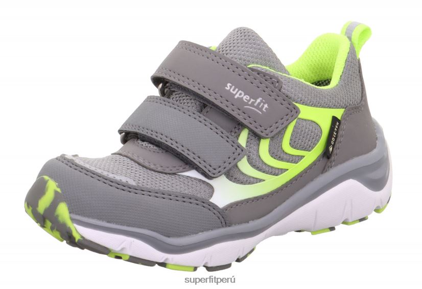 educación física Superfit niños pequeños sport5 - zapatillas bajas con cierre de velcro gris claro/amarillo V06L24780 zapatillas bajas