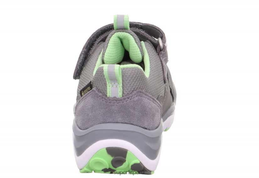 educación física Superfit niños pequeños sport5 - zapatillas bajas con cierre de velcro gris claro/verde claro V06L24826 zapatillas bajas