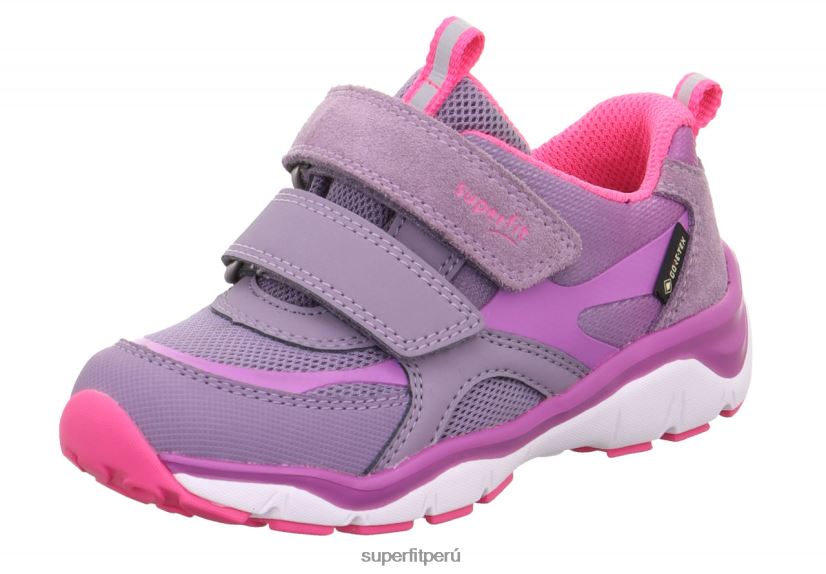 educación física Superfit niños pequeños sport5 - zapatillas bajas con cierre de velcro morado/rosa V06L24783 zapatillas bajas