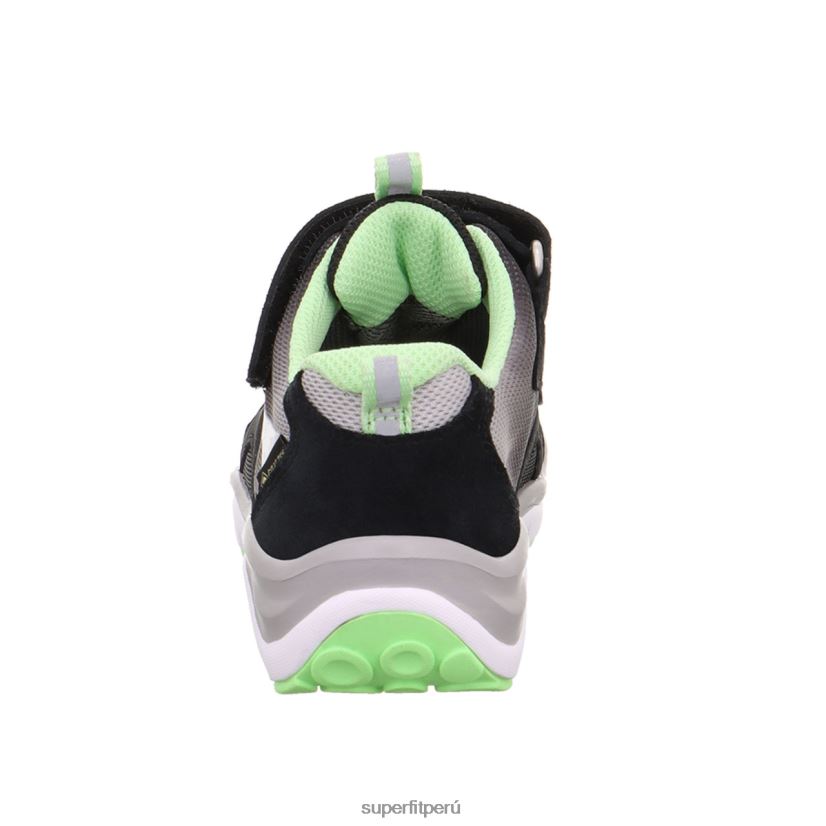 educación física Superfit niños pequeños sport5 - zapatillas bajas con cierre de velcro negro/verde claro V06L24794 zapatillas bajas