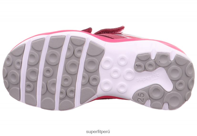 educación física Superfit niños pequeños sport5 - zapatillas bajas con cierre de velcro rosa V06L24792 zapatillas bajas