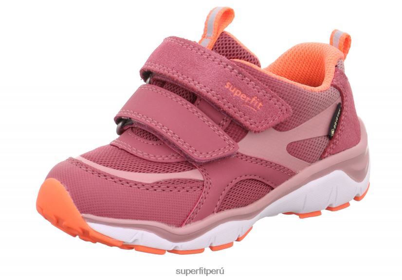 educación física Superfit niños pequeños sport5 - zapatillas bajas con cierre de velcro rosa/naranja V06L24773 zapatillas bajas