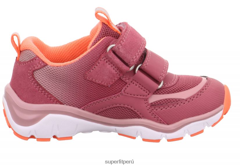educación física Superfit niños pequeños sport5 - zapatillas bajas con cierre de velcro rosa/naranja V06L24773 zapatillas bajas
