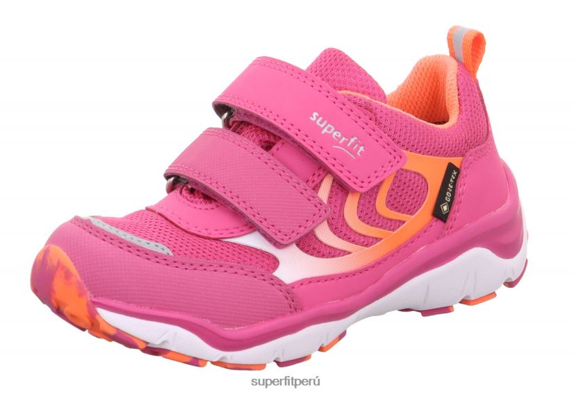 educación física Superfit niños pequeños sport5 - zapatillas bajas con cierre de velcro rosa/naranja V06L24828 zapatillas bajas