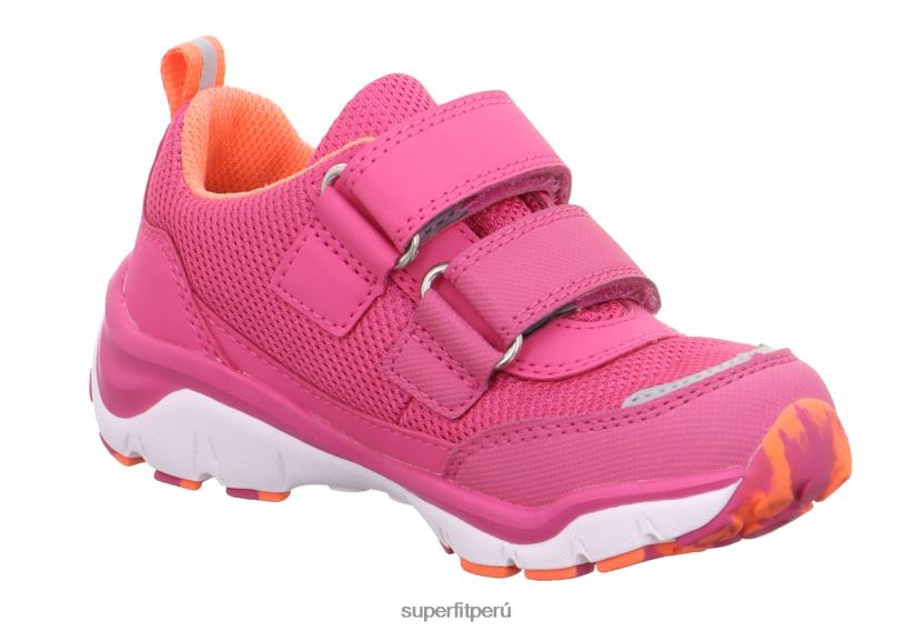 educación física Superfit niños pequeños sport5 - zapatillas bajas con cierre de velcro rosa/naranja V06L24828 zapatillas bajas