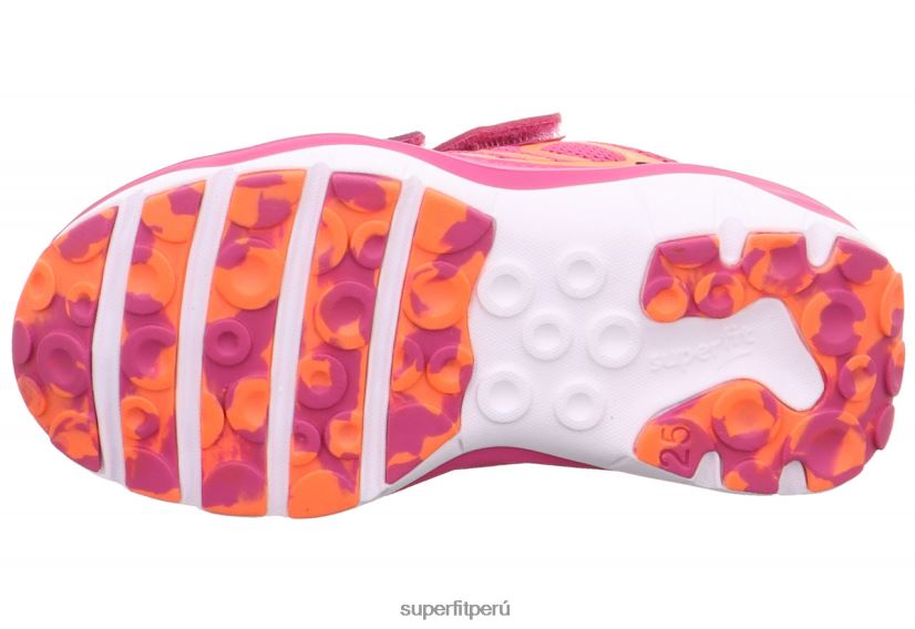 educación física Superfit niños pequeños sport5 - zapatillas bajas con cierre de velcro rosa/naranja V06L24828 zapatillas bajas