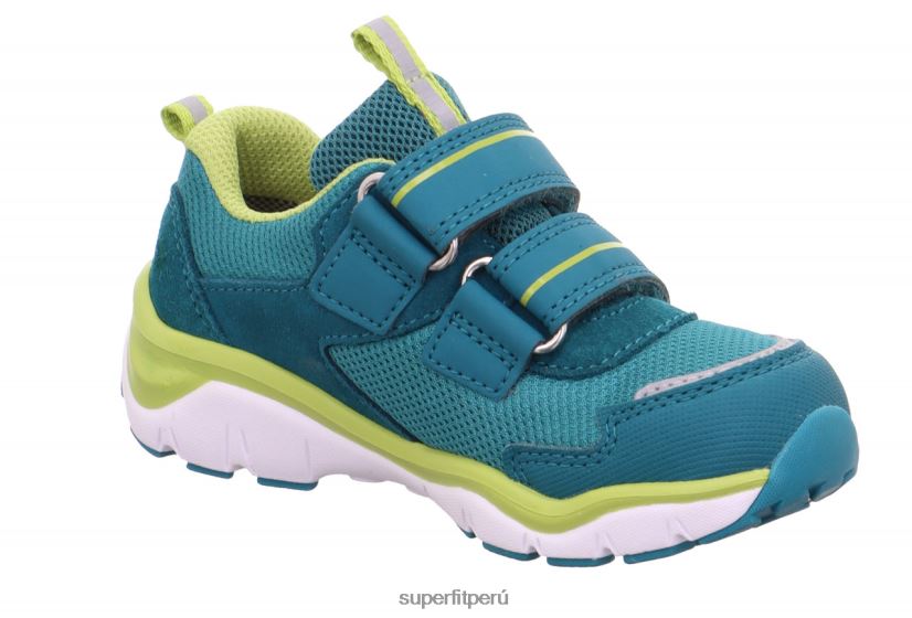 educación física Superfit niños pequeños sport5 - zapatillas bajas con cierre de velcro verde/verde claro V06L24789 zapatillas bajas