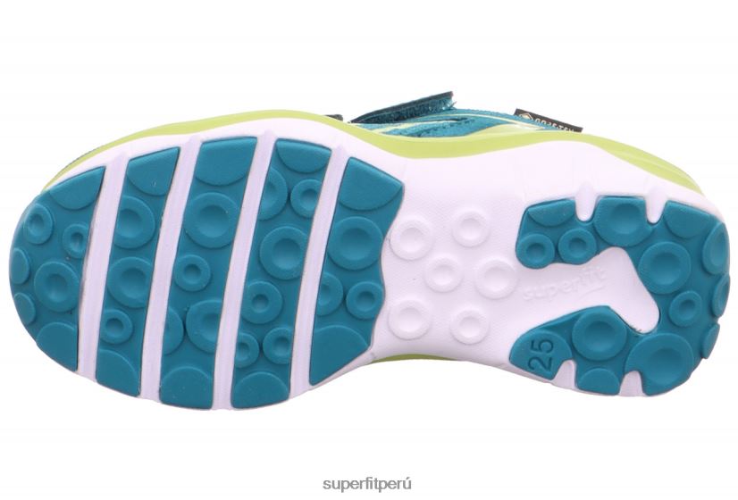 educación física Superfit niños pequeños sport5 - zapatillas bajas con cierre de velcro verde/verde claro V06L24789 zapatillas bajas