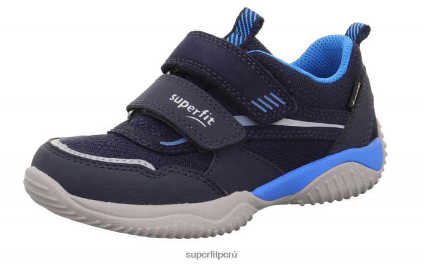 educación física Superfit niños pequeños storm - zapatillas bajas con cierre de velcro azul V06L24817 zapatillas bajas