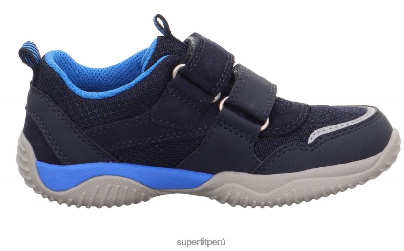 educación física Superfit niños pequeños storm - zapatillas bajas con cierre de velcro azul V06L24817 zapatillas bajas