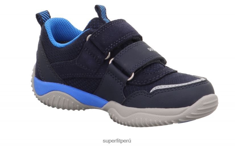 educación física Superfit niños pequeños storm - zapatillas bajas con cierre de velcro azul V06L24817 zapatillas bajas